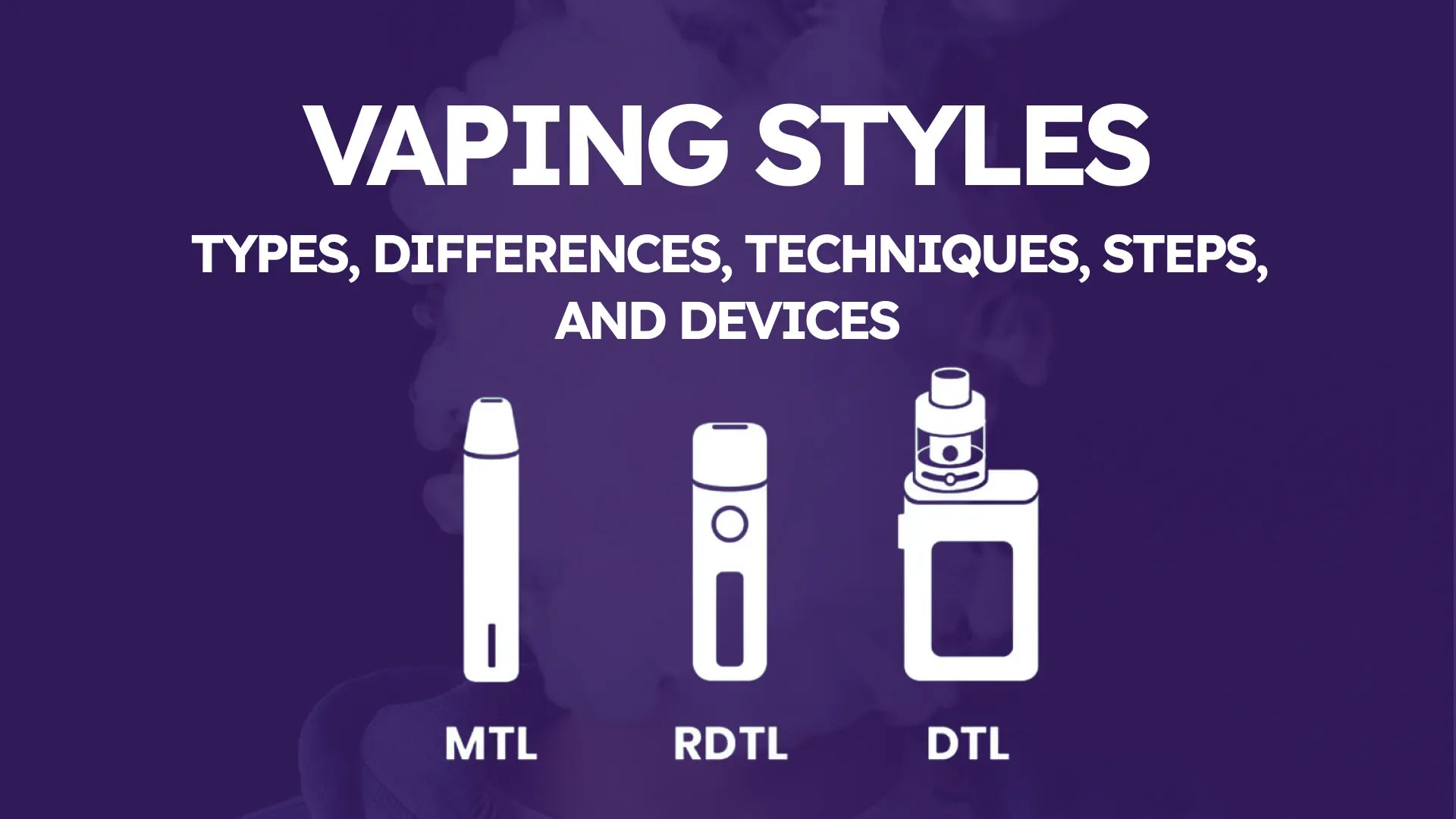 Vaping Styles: Types, Differences, Techniques, Steps, and Devices
