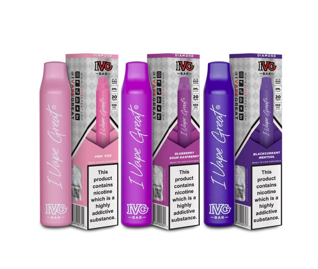 IVG Bar Disposable Vape 600 & Diamond Vape Bars