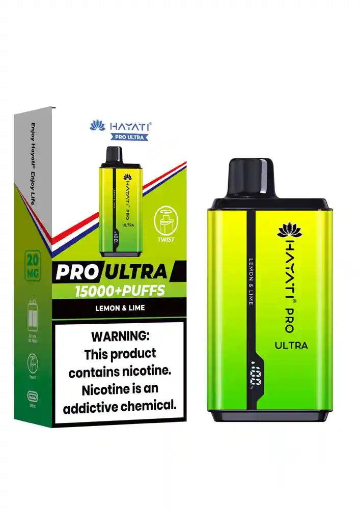 Hayati Pro Ultra 15000 Puff Twist Disposable Vape Kit