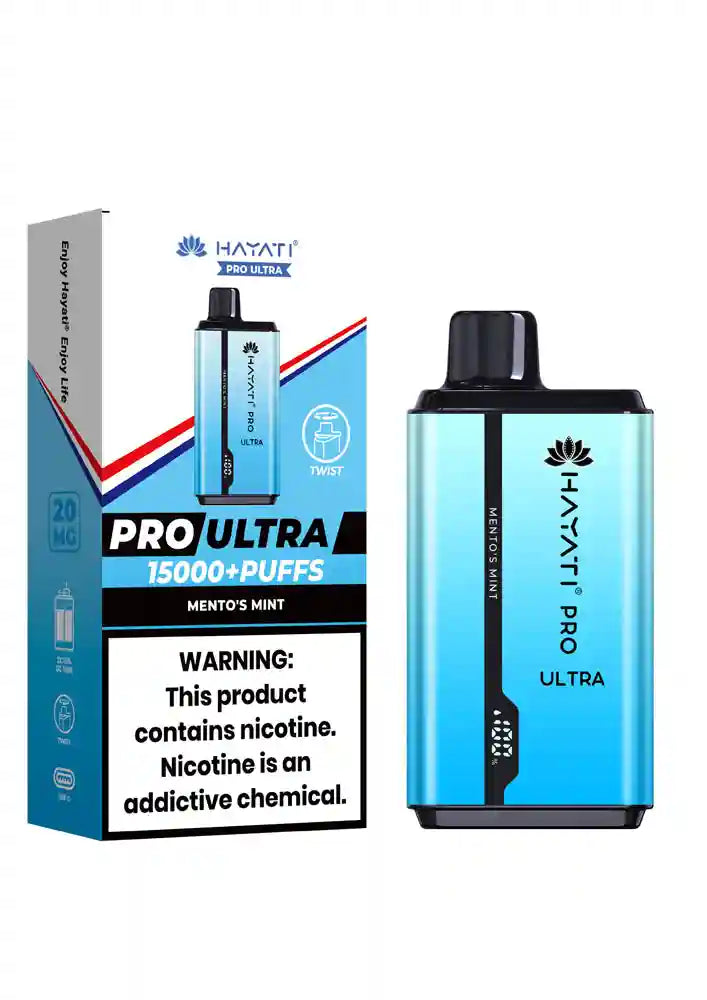 Hayati Pro Ultra 15000 Puff Twist Disposable Vape Kit