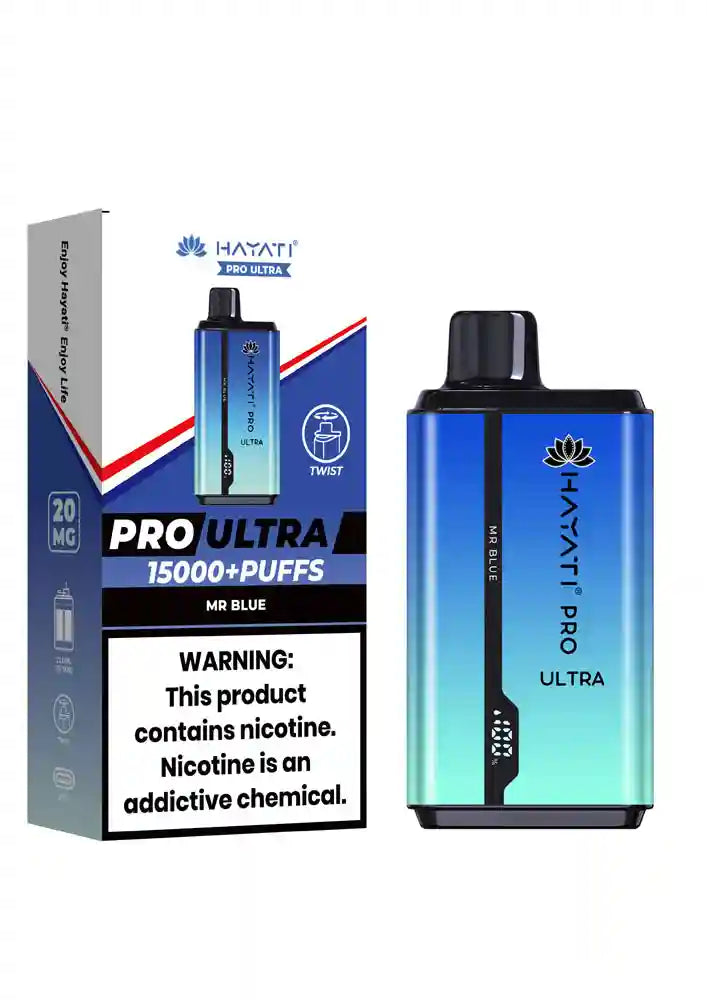 Hayati Pro Ultra 15000 Puff Twist Disposable Vape Kit