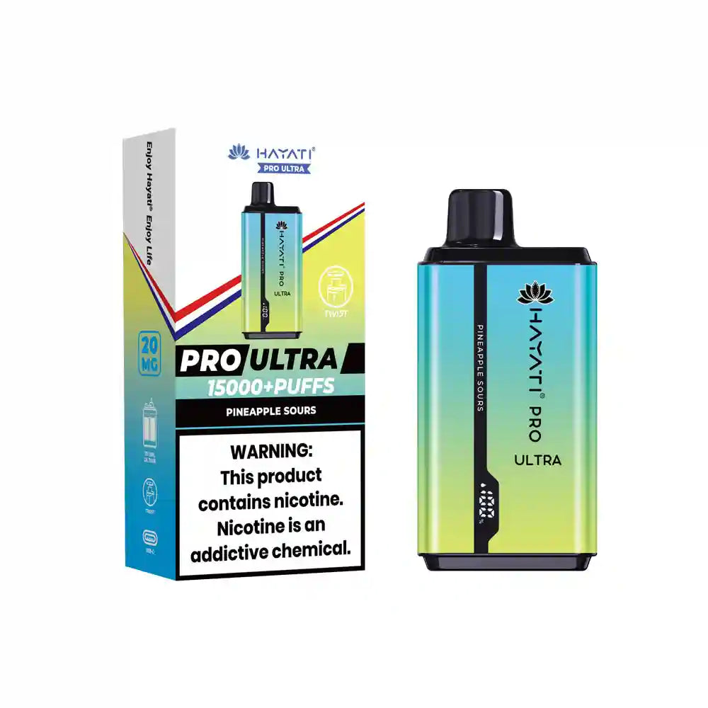 Hayati Pro Ultra 15000 Puff Twist Disposable Vape Kit