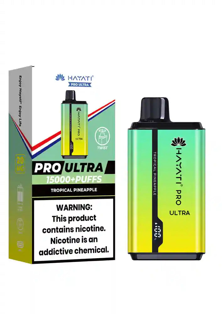 Hayati Pro Ultra 15000 Puff Twist Disposable Vape Kit