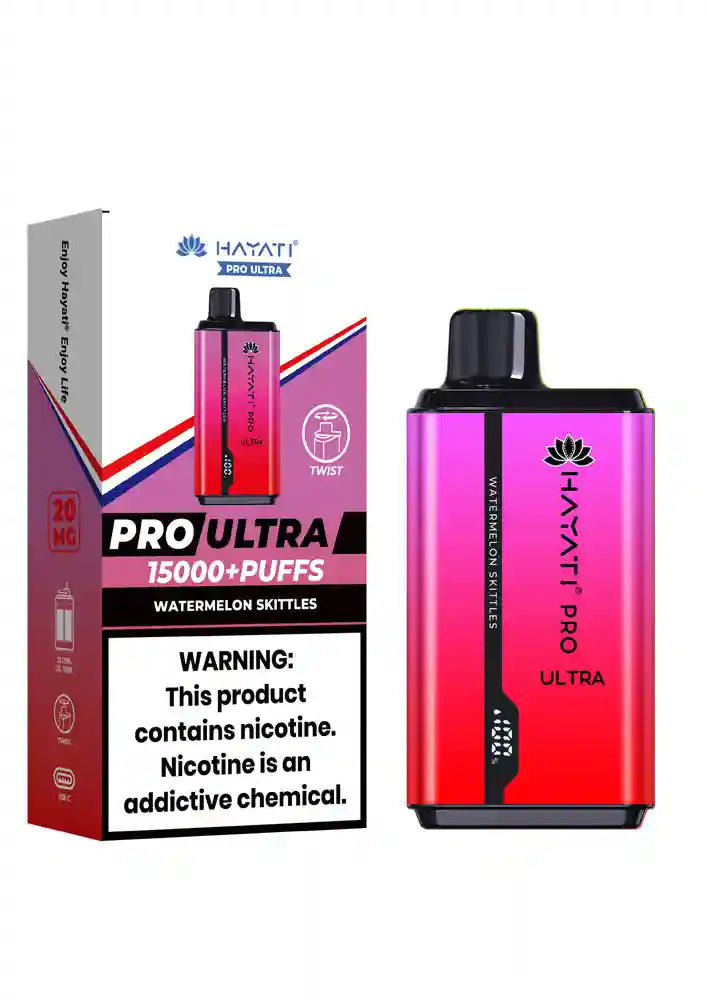 Hayati Pro Ultra 15000 Puff Twist Disposable Vape Kit